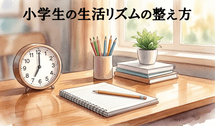 小学生の生活リズムの整え方｜集中力と学びを支える家庭の工夫