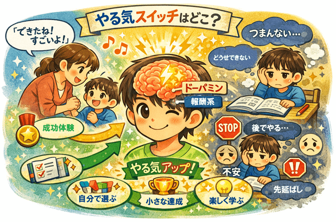 “やる気がない”は誤解？子どもの脳科学から見るやる気の仕組み