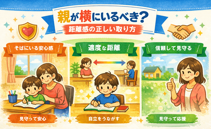 親が横にいるべき？距離感の正しい取り方