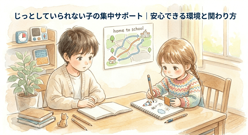 じっとしていられない子の集中サポート｜動きたい気持ちを理解して集中の土台を育てる