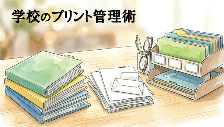 学校のプリント管理術｜もう散らからない仕組みづくり