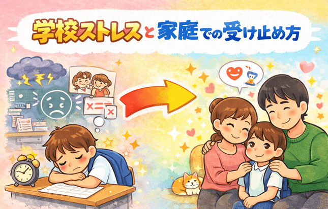 学校でのストレスを家庭でどう受け止めるか｜子どもの心を守る親の関わり方