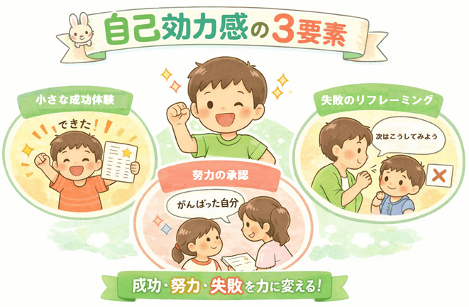 自己効力感を高める声かけ｜小学生に効く具体例
