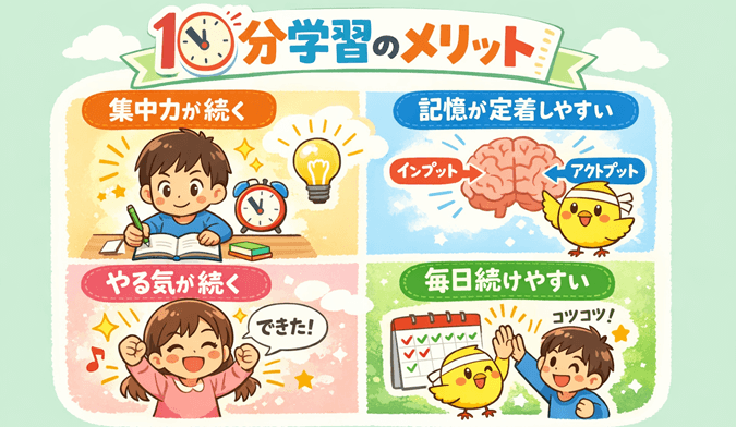 “毎日10分”が最強｜短時間学習の科学的メリット