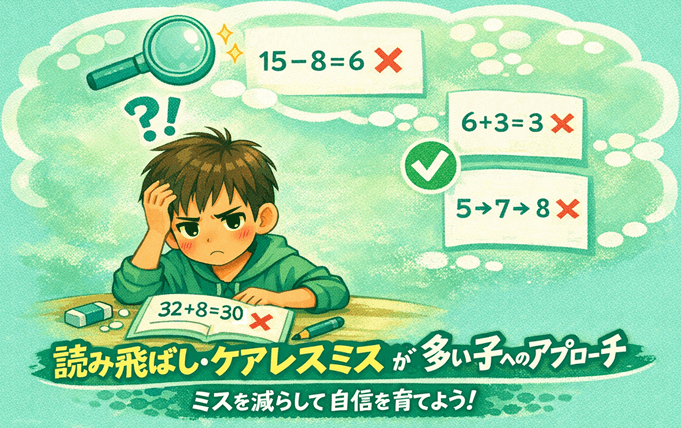 読み飛ばし・ケアレスミスが多い子へのアプローチ