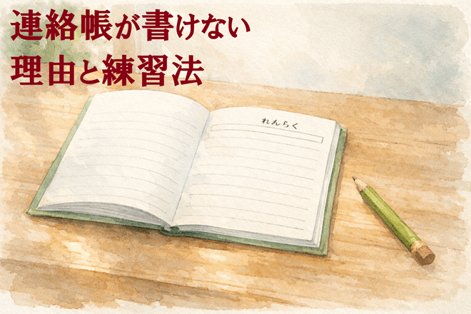 連絡帳が書けない理由と練習法｜書く力を育てるステップ